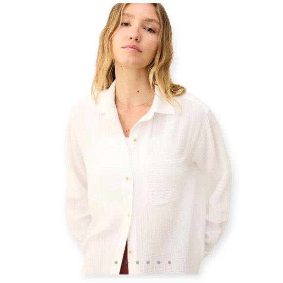 Cotton Gauzy Breathable Button-Up by Marine Layer size S EUC - Picture 3 of 15